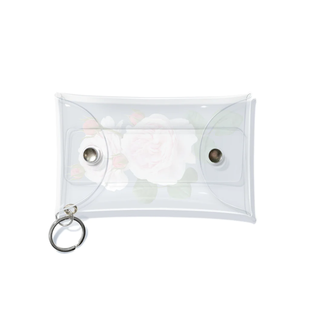 コマタヒチの蕾のついたピンクの薔薇 Mini Clear Multipurpose Case