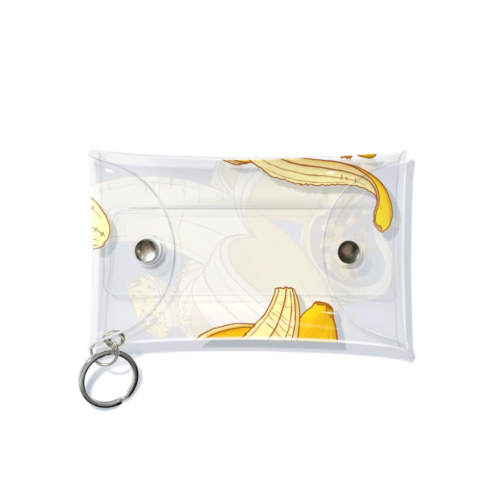 檸檬飴のクレステッドゲッコー(ピンストライプ、ダルメシアン)×バナナ Mini Clear Multipurpose Case