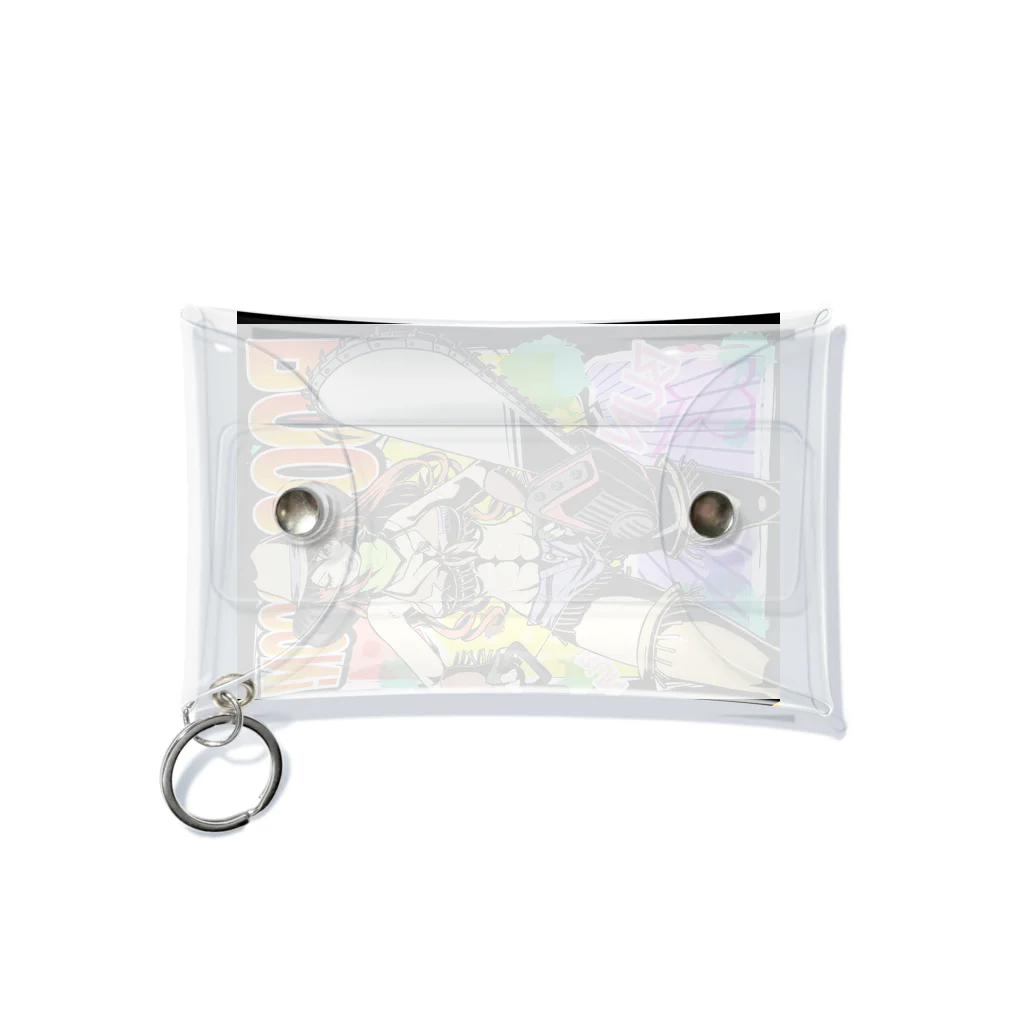 illust_designs_labのアメリカンコミック（アメコミ）風 セクシーなチェーンソーを持ったカウガール Mini Clear Multipurpose Case