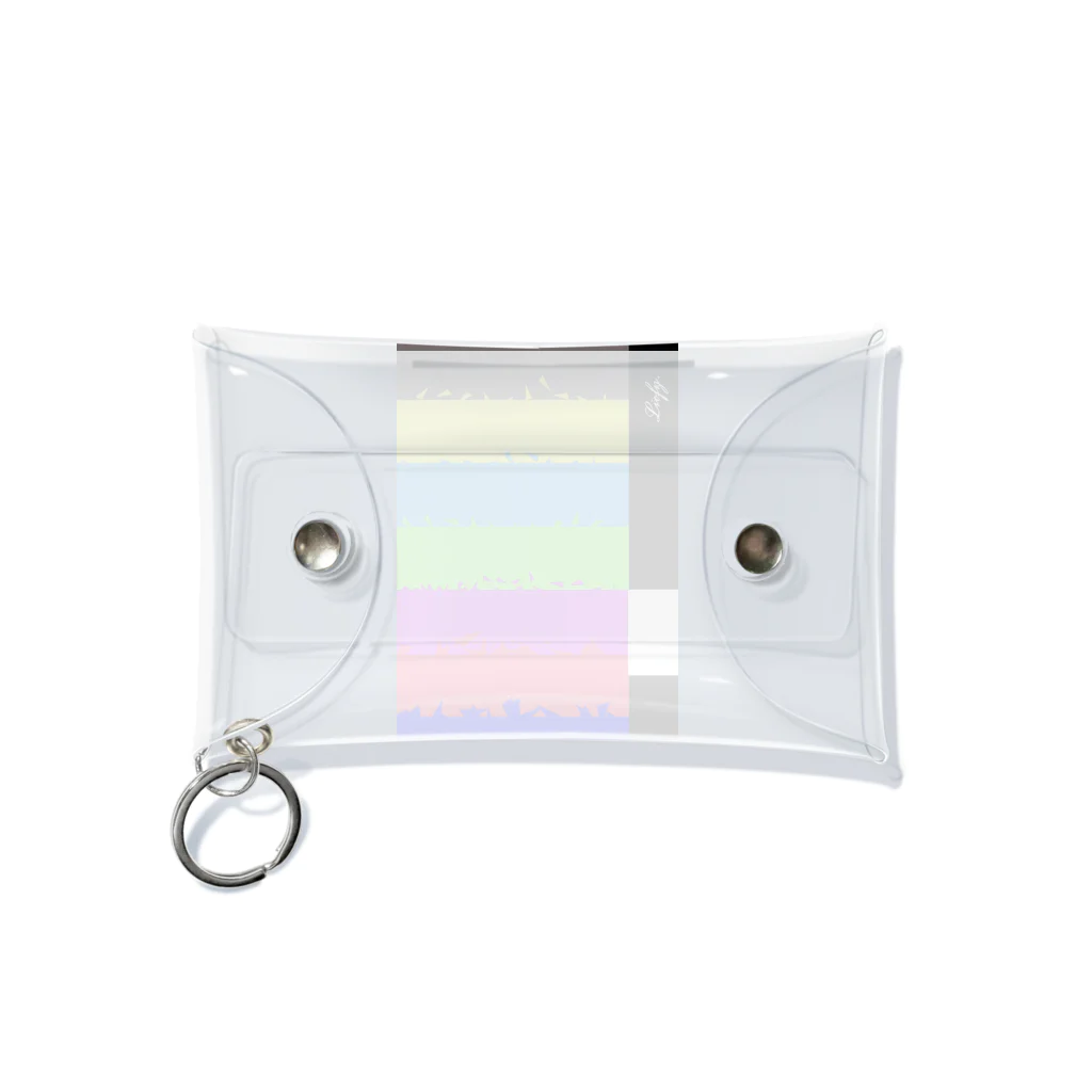 liofyの崩れゆくアナログ Mini Clear Multipurpose Case