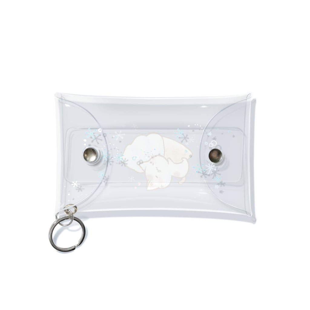 タカオエリ＊イラストレーターのソフトクリームにゃんこ。 Mini Clear Multipurpose Case
