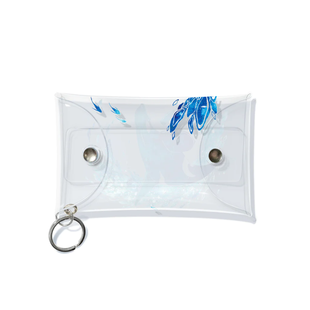 ラシマ工房のBlue World Children_orca blue design Mini Clear Multipurpose Case