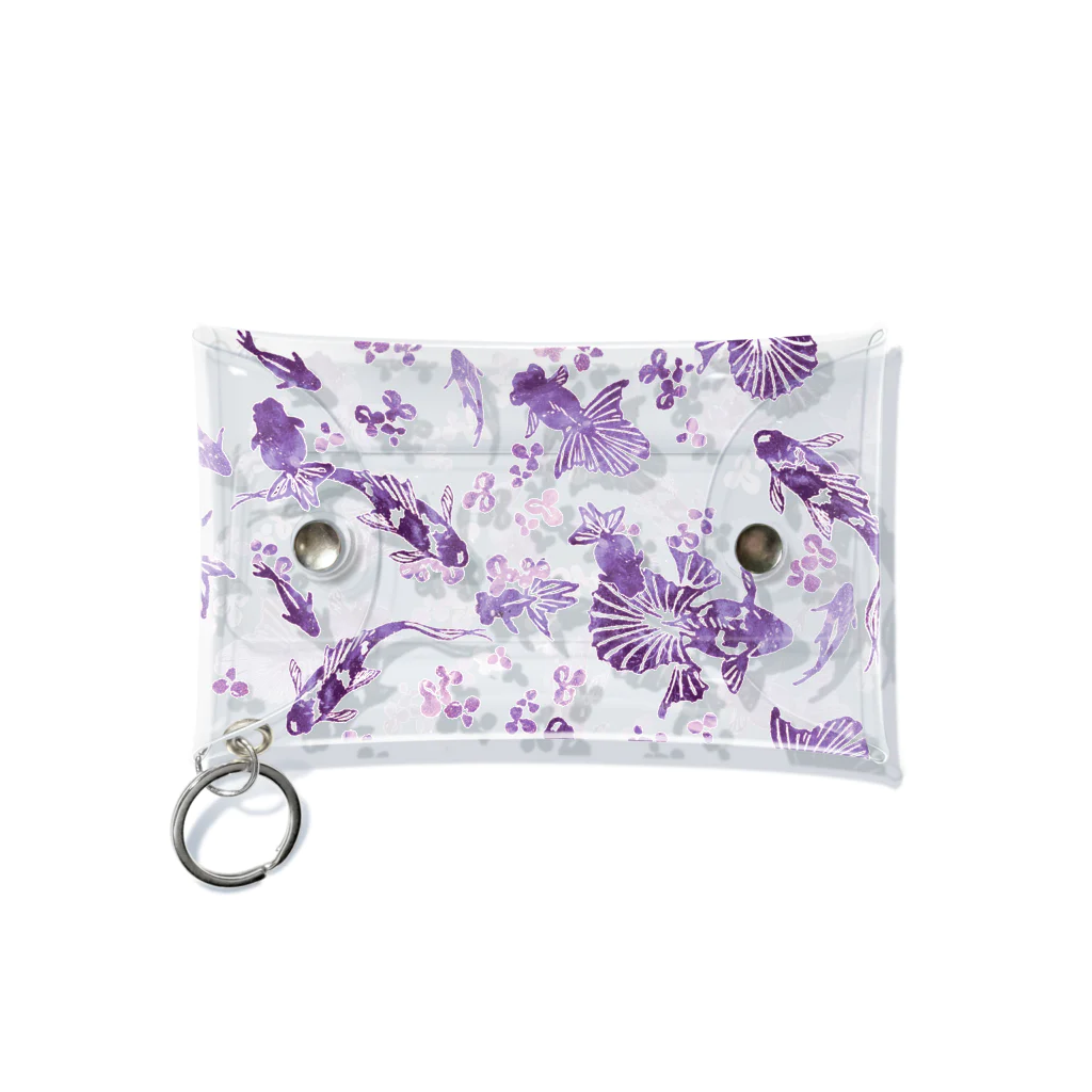 ラシマ工房の雅の間(purple design) Mini Clear Multipurpose Case