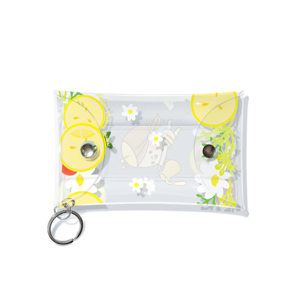 アグリム@かわ主婦スタンプ制作中のかわいい主婦の1日 ミツバチ主婦 Mini Clear Multipurpose Case