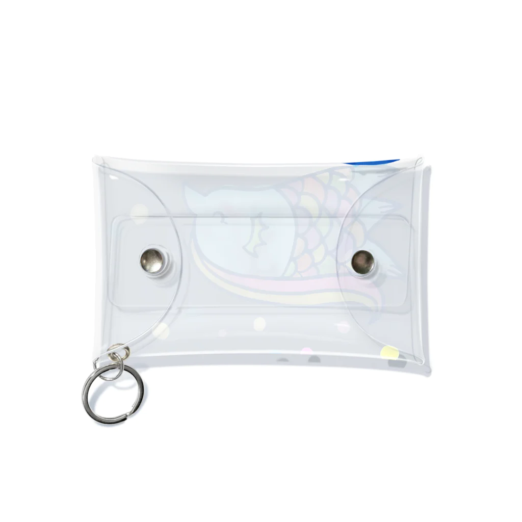 ミケネコFactoryの水彩あまび絵 Mini Clear Multipurpose Case