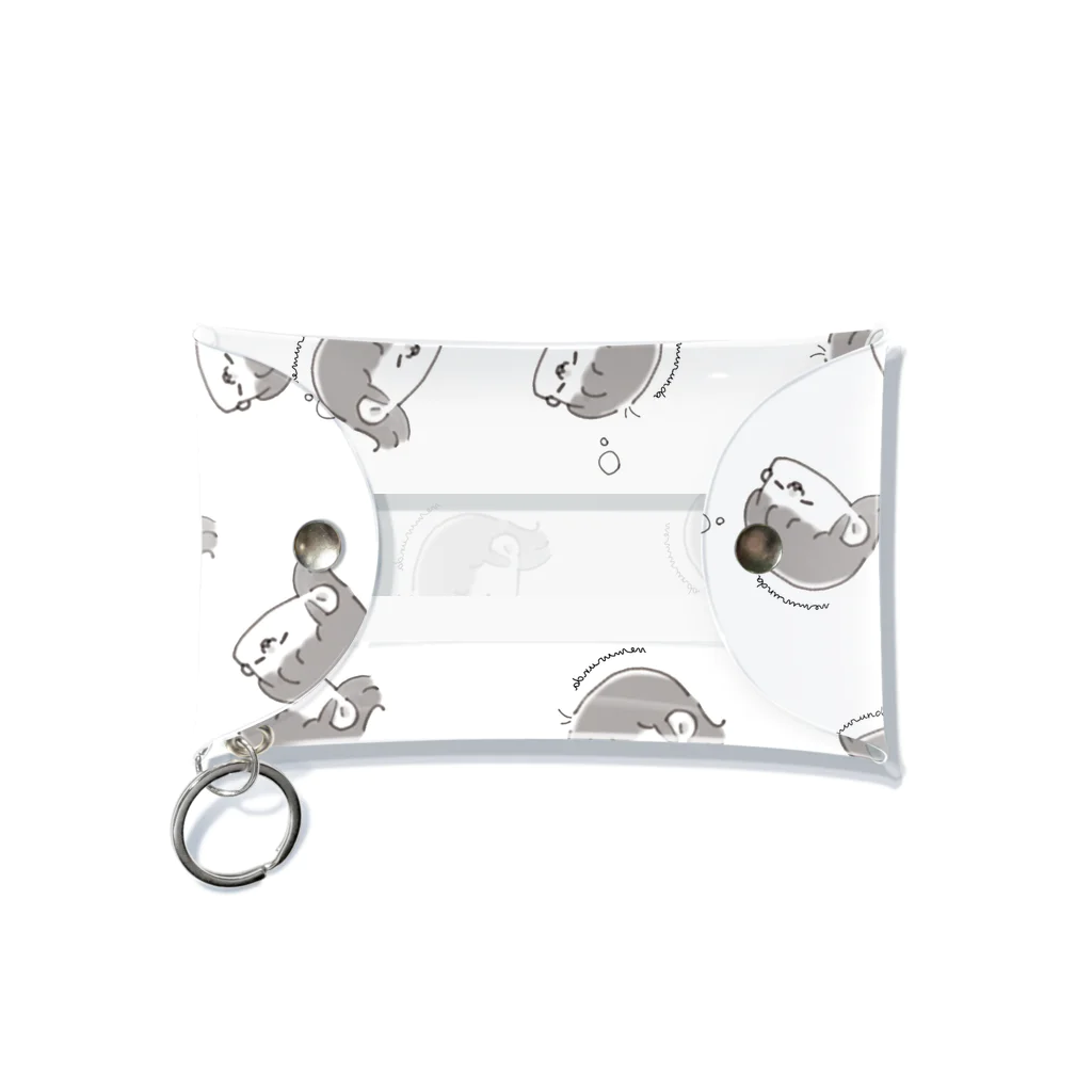 𝘯𝘦𝘮𝘶𝘳𝘶𝘯𝘥𝘢 𝘴𝘩𝘰𝘱 ᶻᶻのなつなちゃんがいっぱい(white) Mini Clear Multipurpose Case