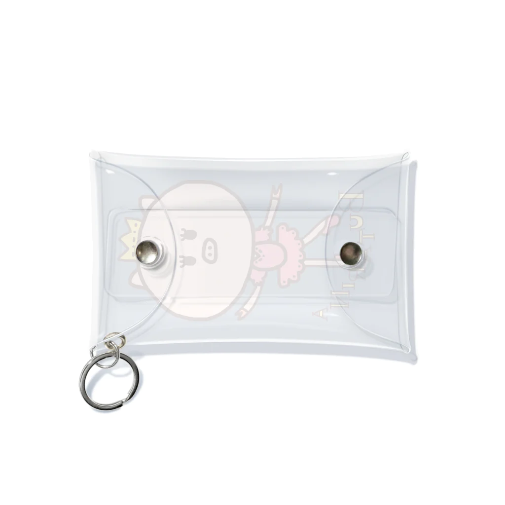 ♡バレエ♡コーヒー♡ぶたちゃん♡大好きリーナ♡のブタリーナちゃん♡ロゴあり Mini Clear Multipurpose Case