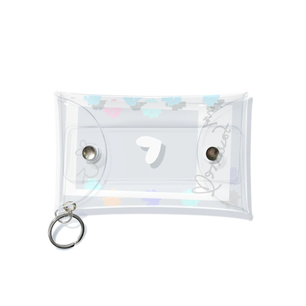 もぐもぐちゃっぴーのポラロイド風　推し色 Mini Clear Multipurpose Case