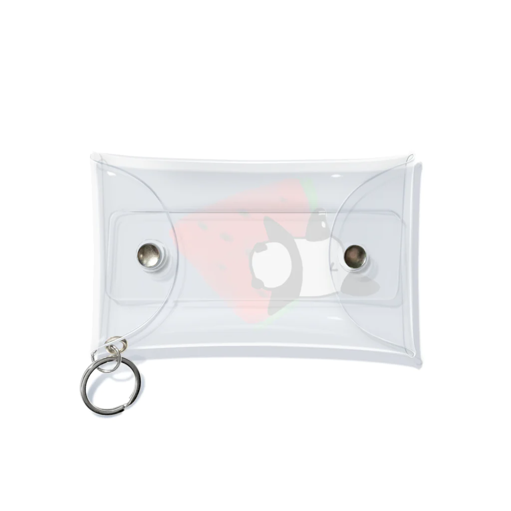 fuuu!のスイカによじのぼってくるパンダ🍉🐼 Mini Clear Multipurpose Case