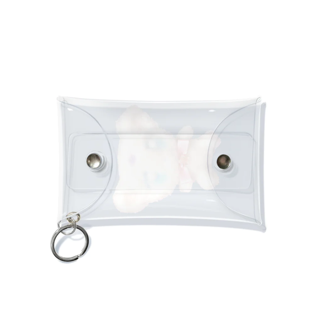 猫と睡眠薬のくま Mini Clear Multipurpose Case