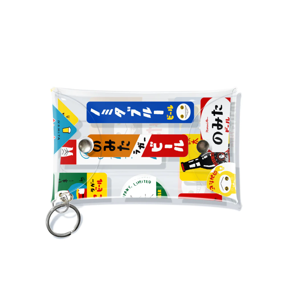 ツチヤヒトミののみたのホーロー看板風 Mini Clear Multipurpose Case