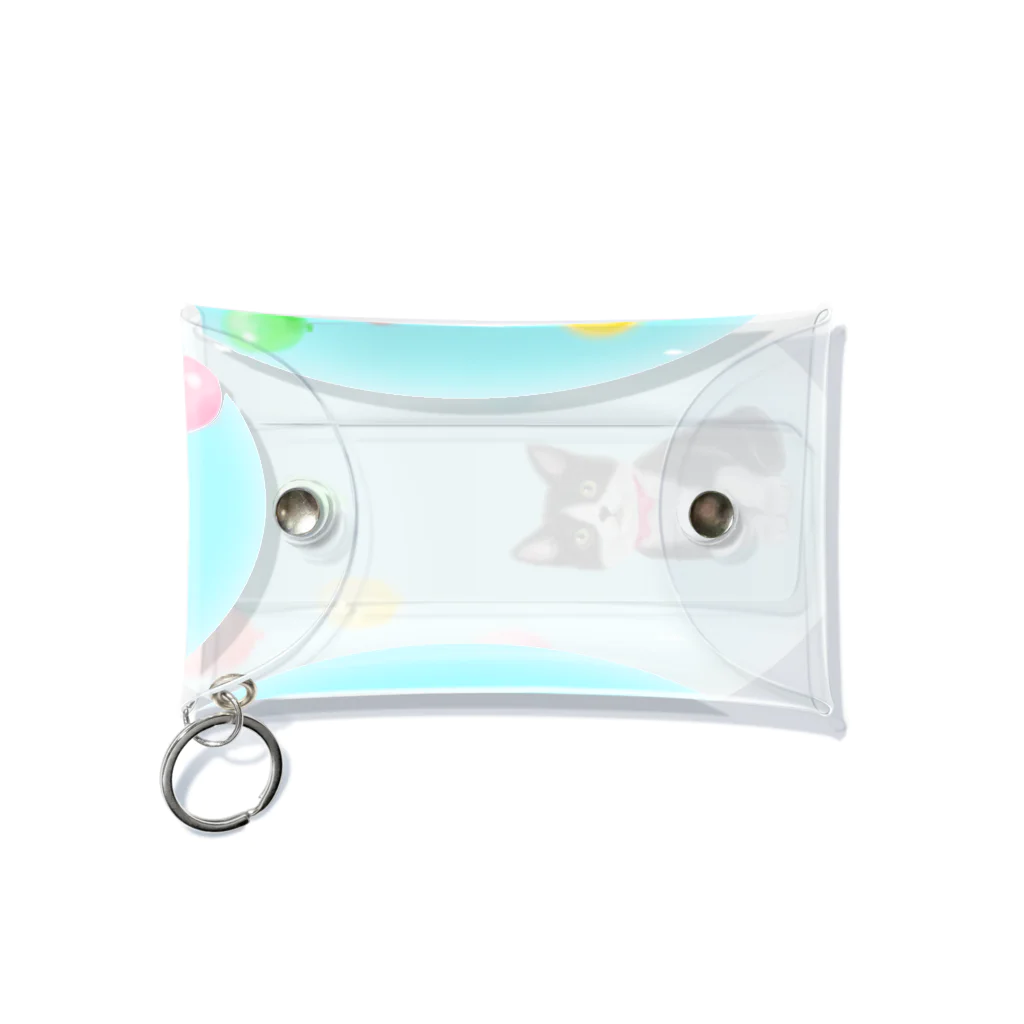 Ａｔｅｌｉｅｒ　Ｈｅｕｒｅｕｘの～Dream～ハチワレ子猫ちゃんと風船 Mini Clear Multipurpose Case