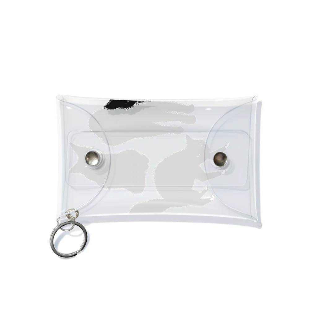 Y O L KのANGRY CAT Mini Clear Multipurpose Case