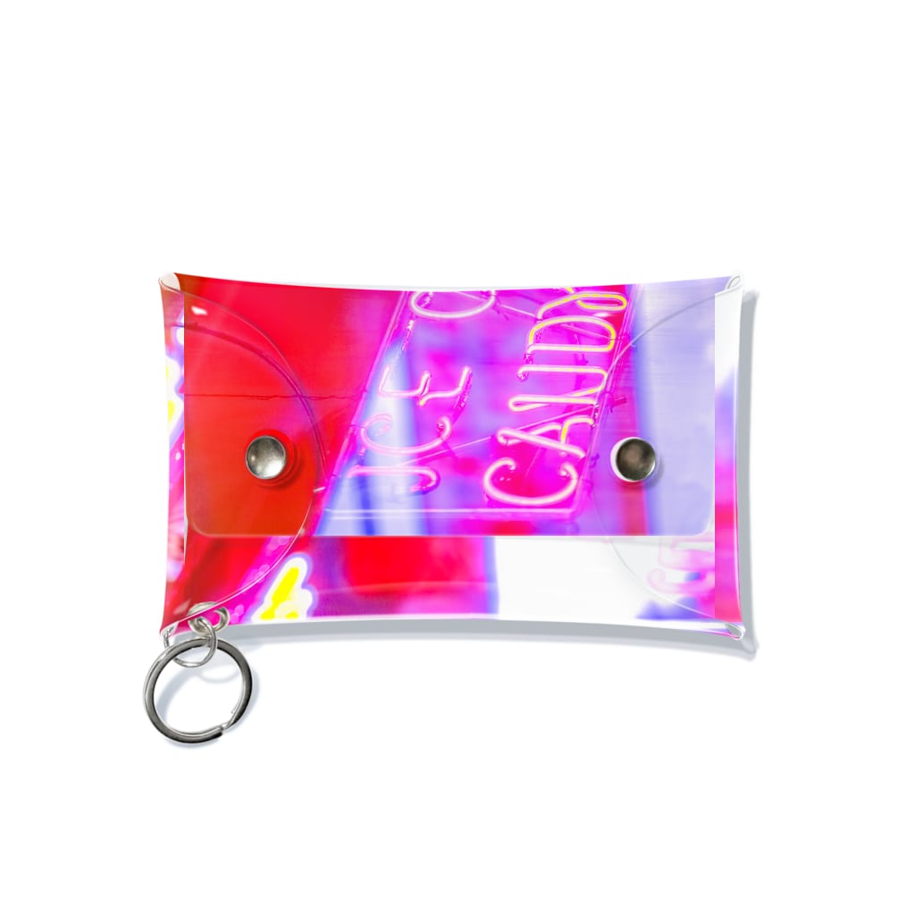 NEON LIGHT STARSのAPPLE NEON 横 Mini Clear Multipurpose Case