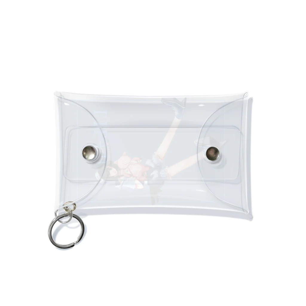 LIL+H -りるもあ- by Honoka Maruyamaの[LIL+H x FixerCho] おんなのことぶたのぬい -magazine ver- Mini Clear Multipurpose Case