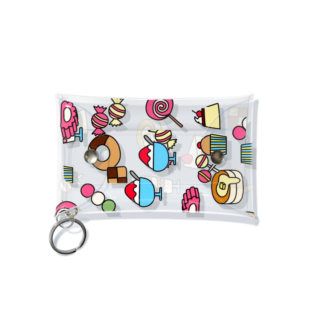 麦畑のお菓子イラストsweets Mini Clear Multipurpose Case