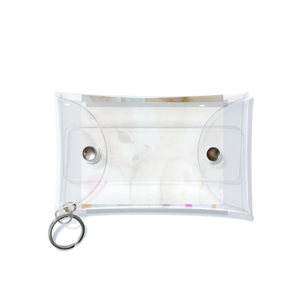 にゃんこの「めめたん」グッズのゆううつ Mini Clear Multipurpose Case