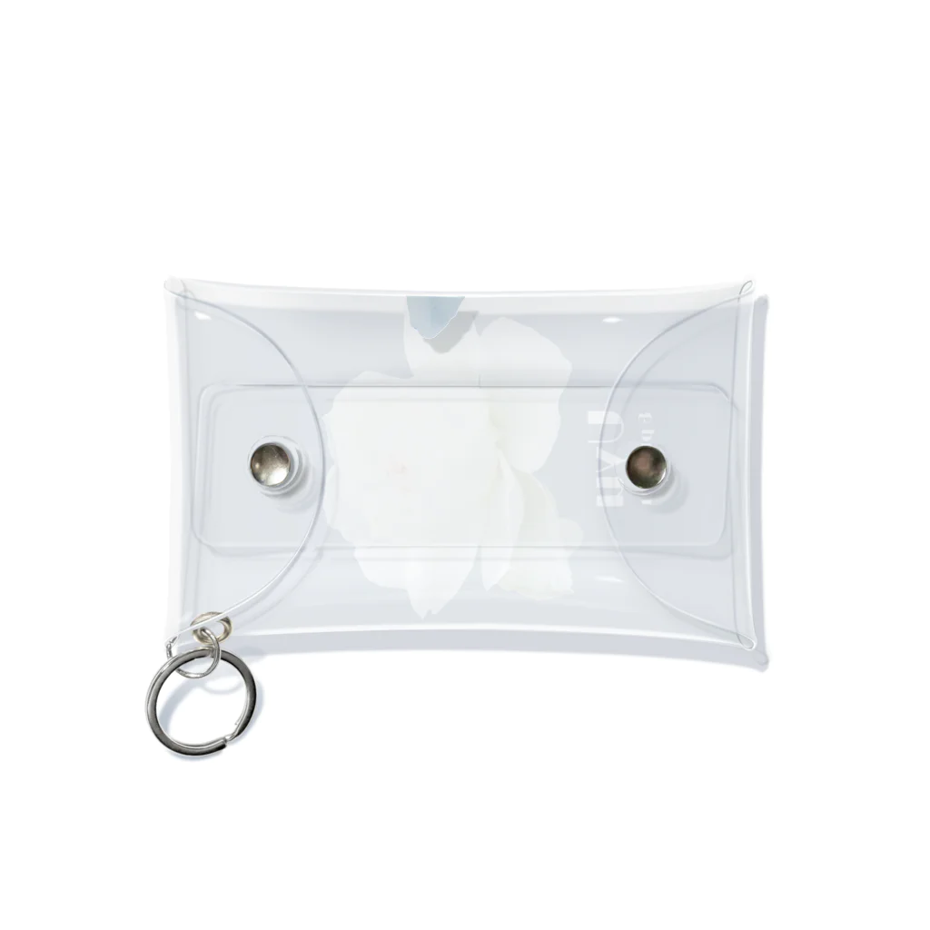 uyu & pupuyuの白いばら Mini Clear Multipurpose Case