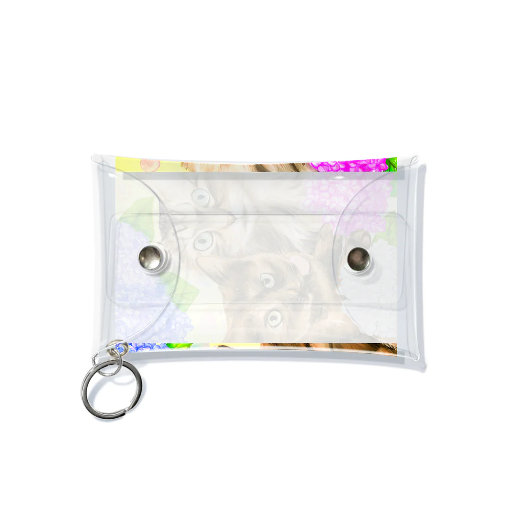 テヅカヤのぶくちゃん、みーみちゃん Mini Clear Multipurpose Case