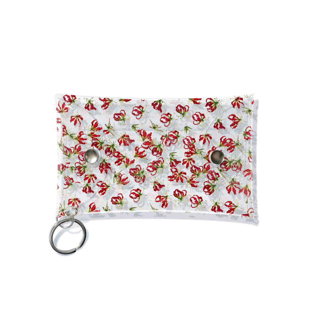 flower & Plants Edenのグロリオサ柄アイテム Mini Clear Multipurpose Case