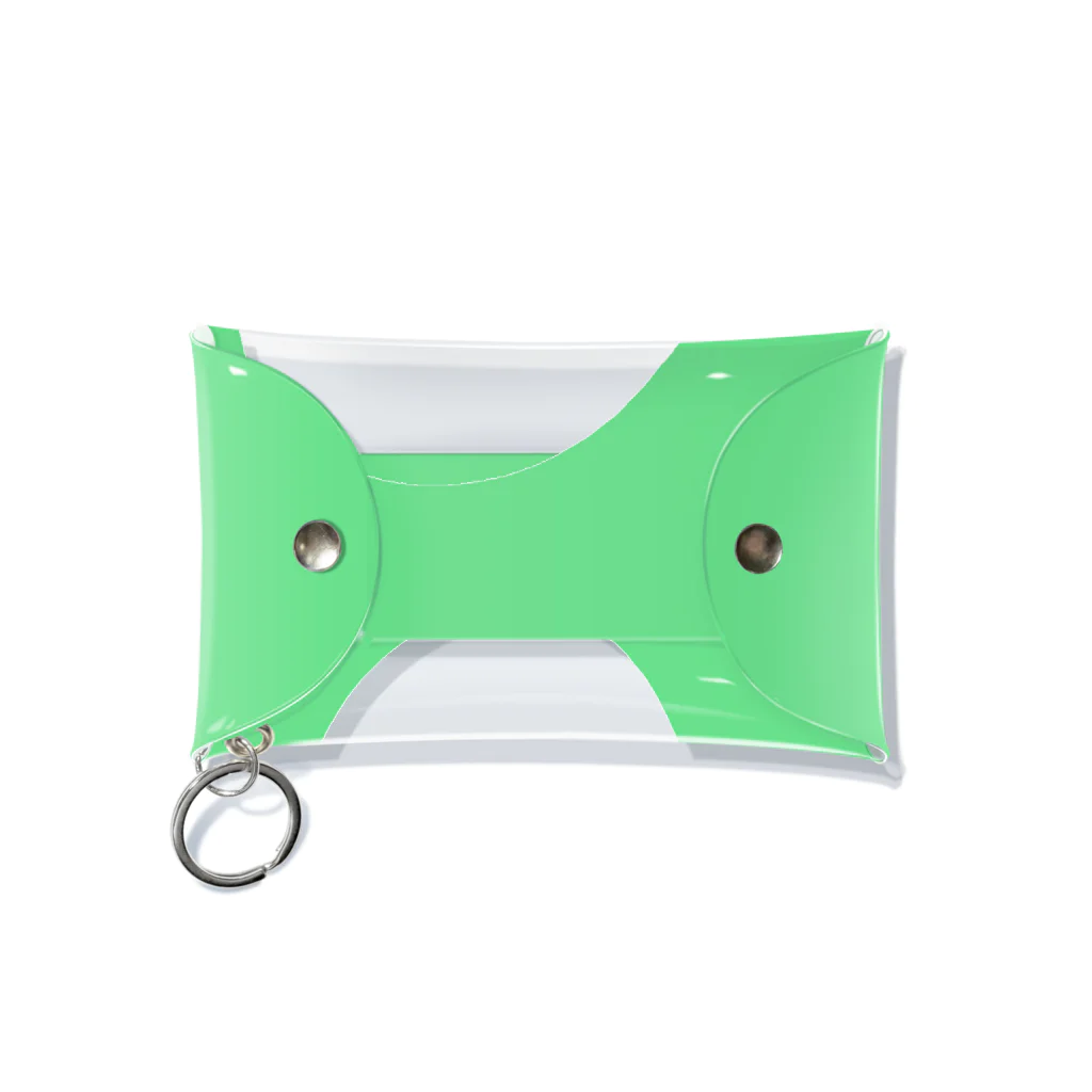 mcSHOPのアクスタケース(ハート枠Green) Mini Clear Multipurpose Case