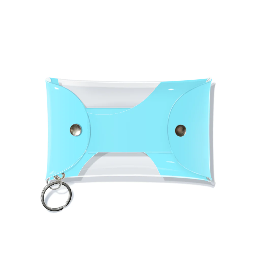 mcSHOPのアクスタケース(ハート枠Light Blue) Mini Clear Multipurpose Case