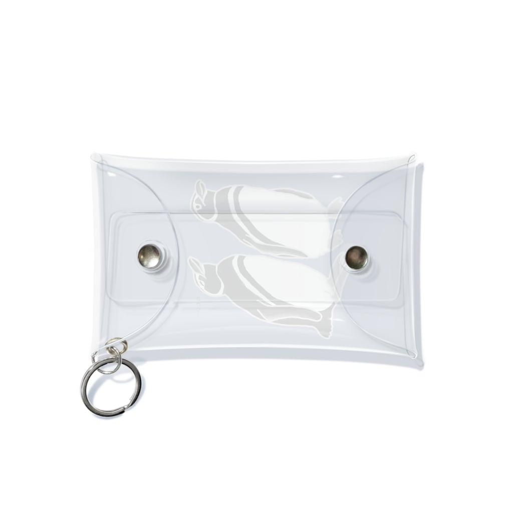 minatoriの仲良しペンギン Mini Clear Multipurpose Case