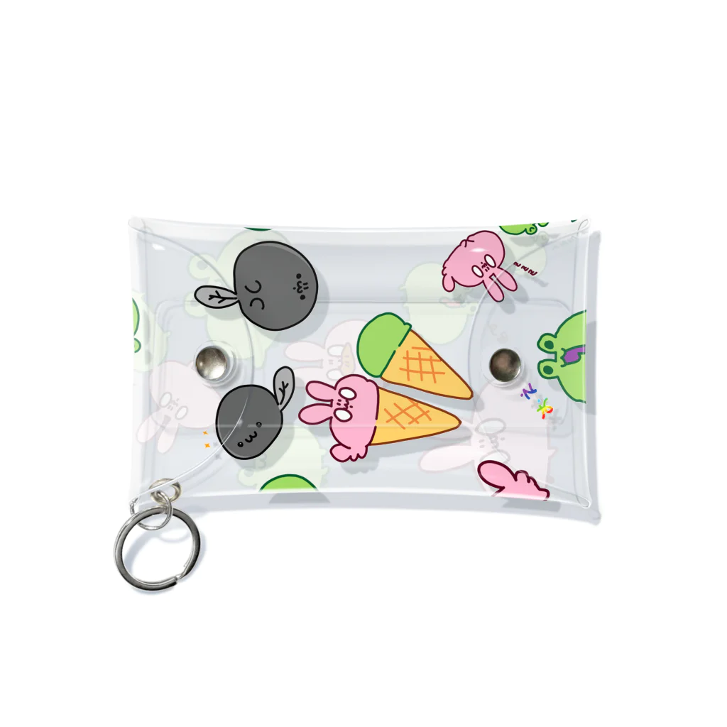 かえるとうさぎのかえるとうさぎくりあけーす Mini Clear Multipurpose Case