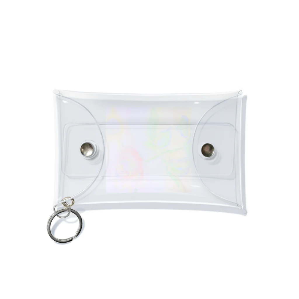 erio-絵莉和🍀のえりおの手描き絵グッズ♪ Mini Clear Multipurpose Case