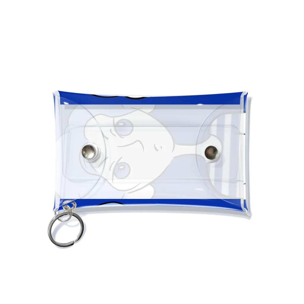 hsn_oのブルー Mini Clear Multipurpose Case