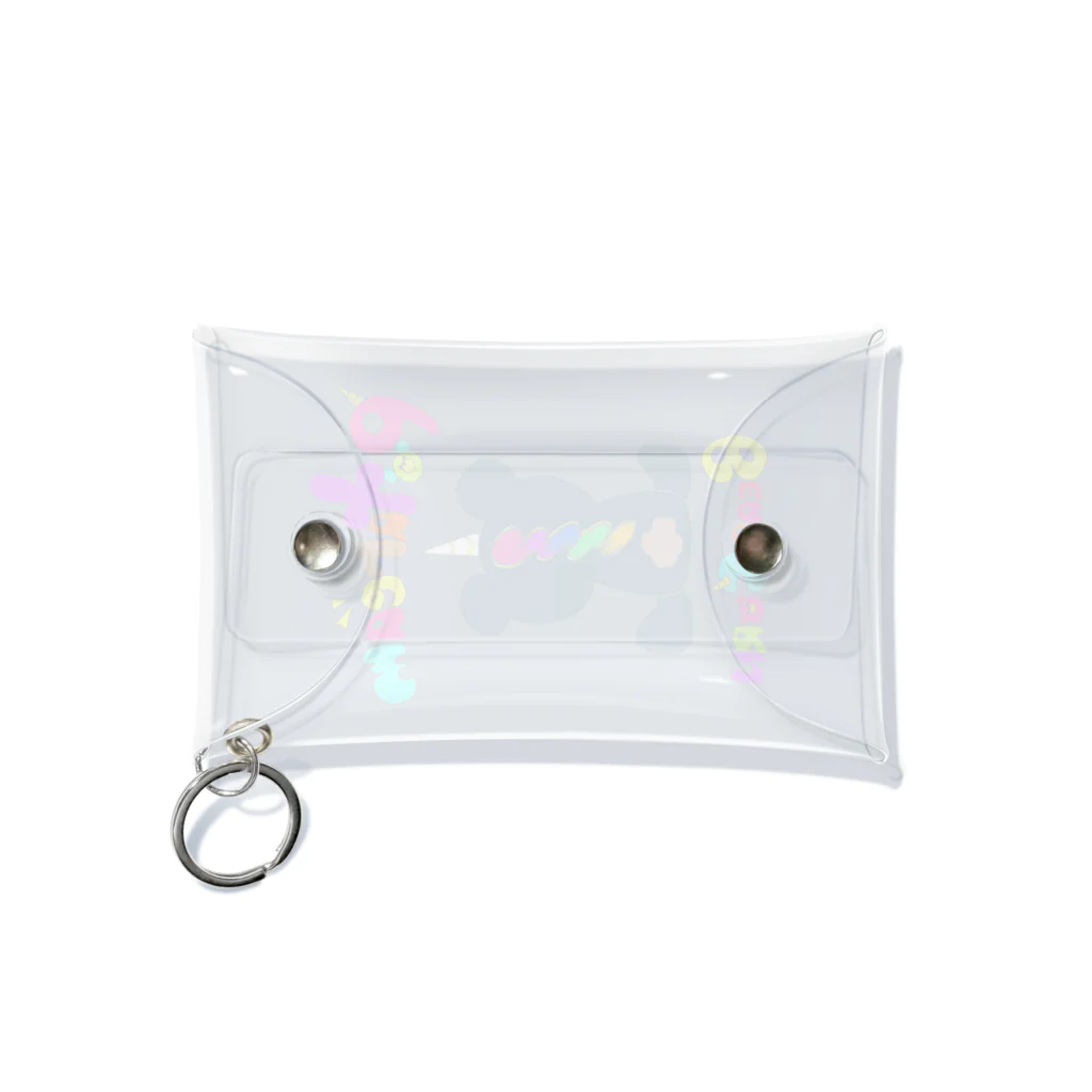 Sweets 'n' cafe ＆U=And you～アンジュ～のベアコーン(カラフル) Mini Clear Multipurpose Case