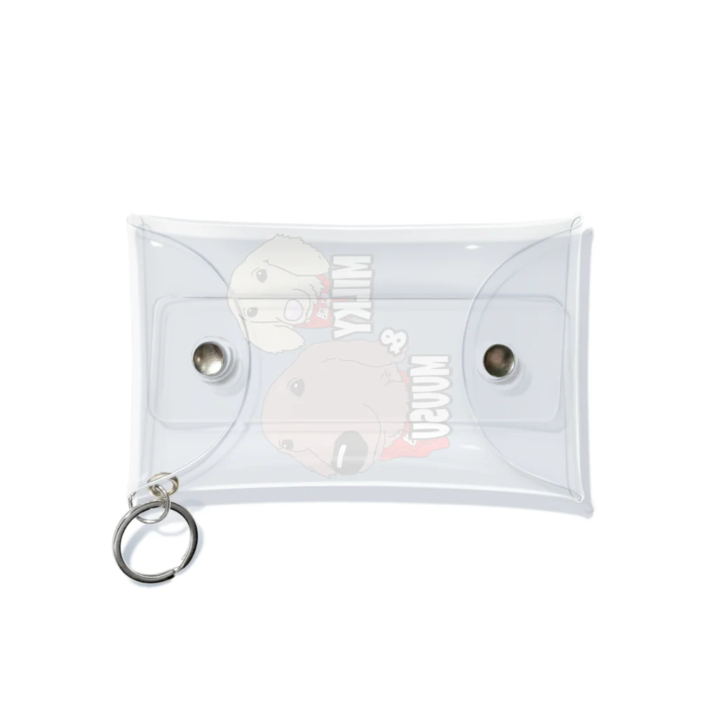 PetTee(ペッティー)のみるきーくん、むーすくん Mini Clear Multipurpose Case