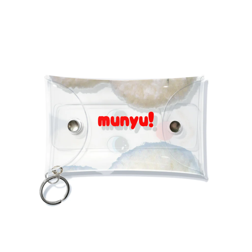 むにゅのプクプクのおおきなおかお Mini Clear Multipurpose Case