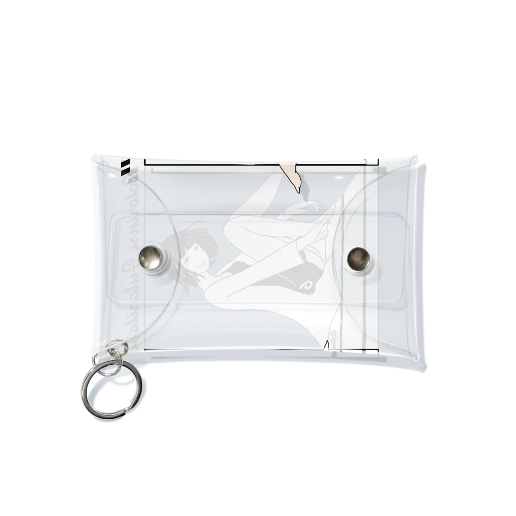 コトリッチのFUTARITABI記念モノクロ Mini Clear Multipurpose Case