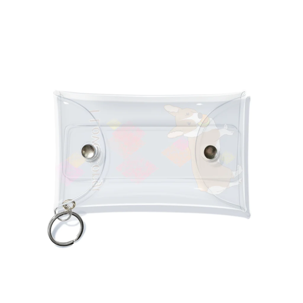 梅月のコーギーが好き(レッド＆ホワイト) Mini Clear Multipurpose Case