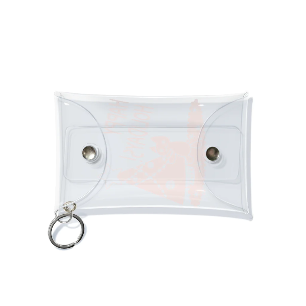 m :)のHappy Holidays! Mini Clear Multipurpose Case