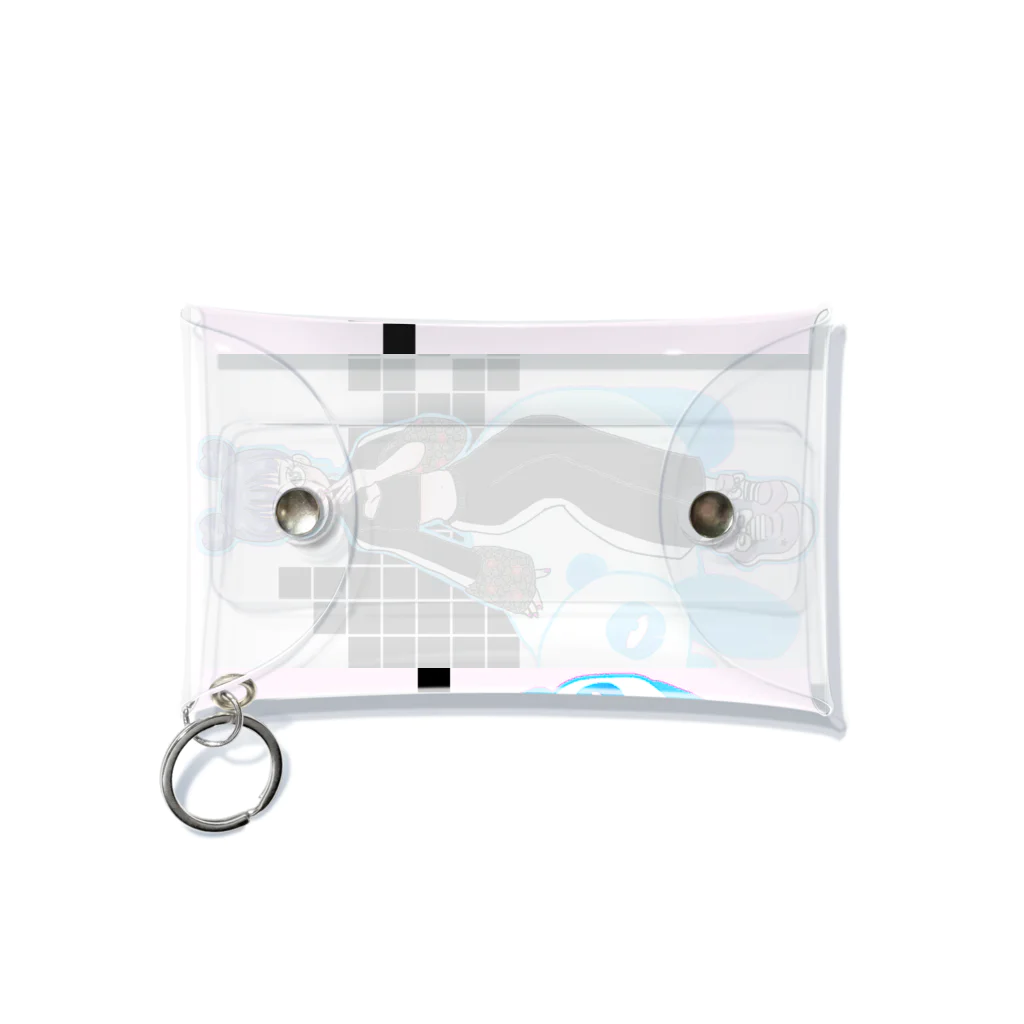 wacaのチャイナ風ガール（背景あり） Mini Clear Multipurpose Case