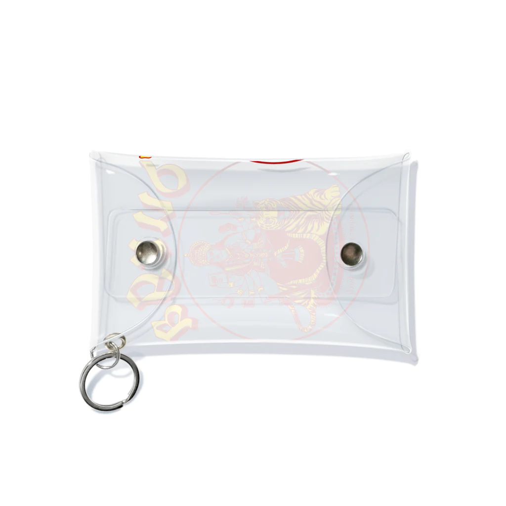 ITSUMItalkstoreのDURGA 赤×黄色（ズレ） Mini Clear Multipurpose Case