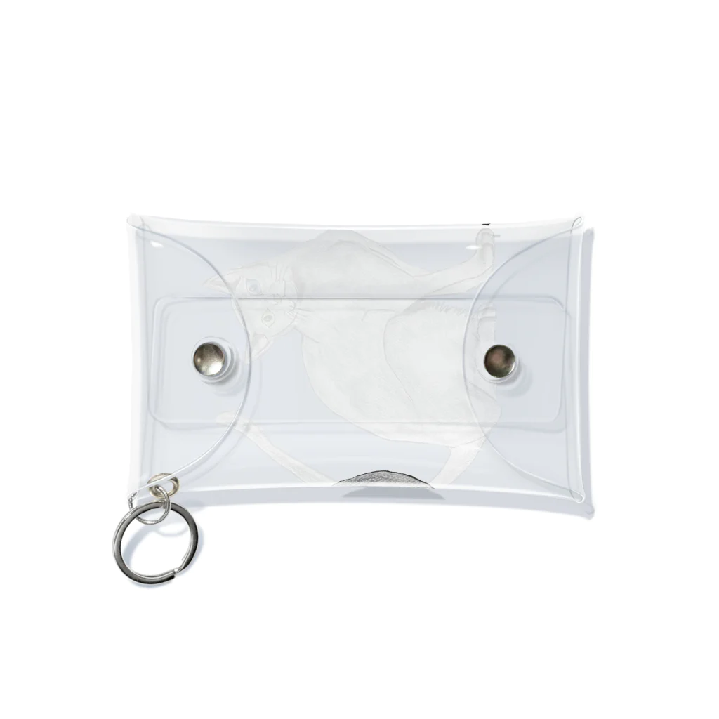 Coshi-Mild-Wildの猫_ロシアンブルー Mini Clear Multipurpose Case