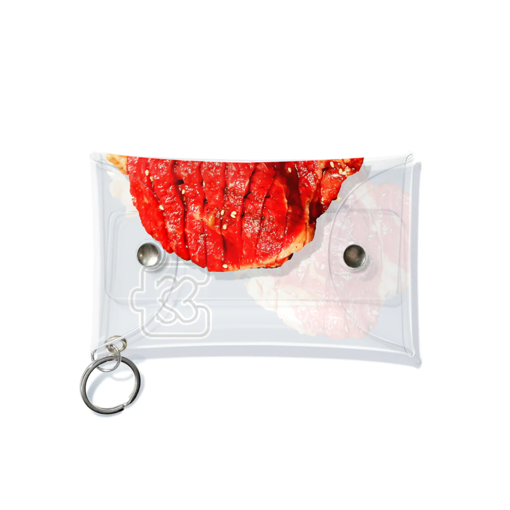 魚肉販売所の生肉肉 Mini Clear Multipurpose Case