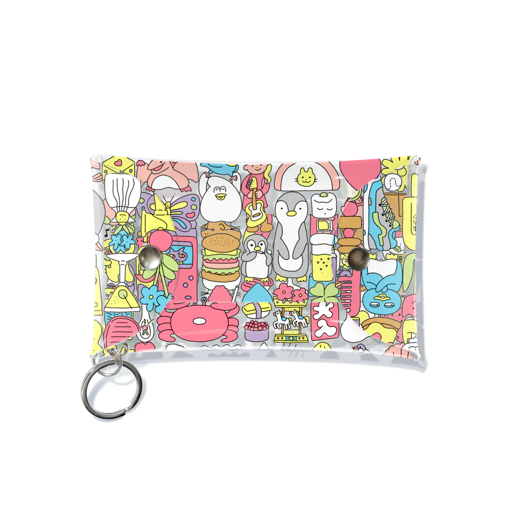 mugny shopのぎゅうぎゅう(パステルカラー) Mini Clear Multipurpose Case