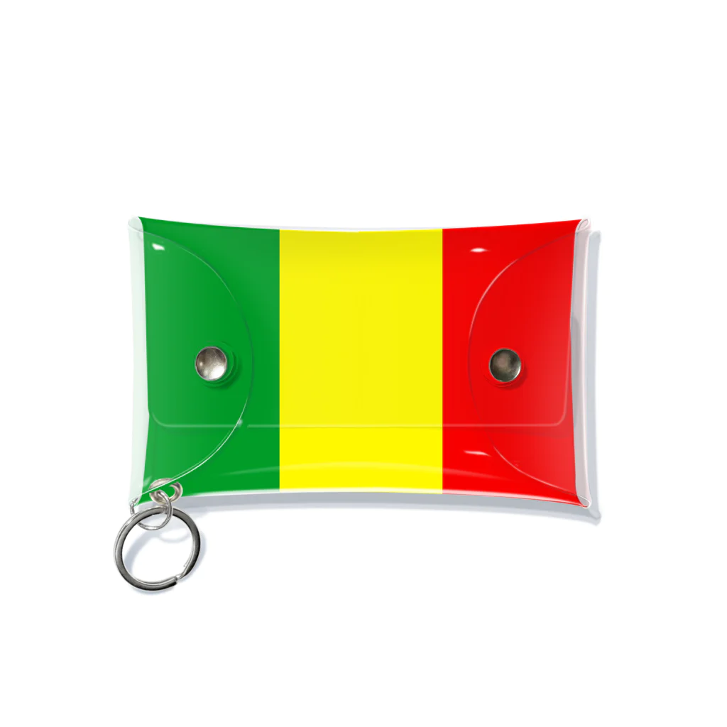 DRIPPEDのRASTAFARI LION FLAG-エチオピア帝国の国旗- Tシャツ Mini Clear Multipurpose Case