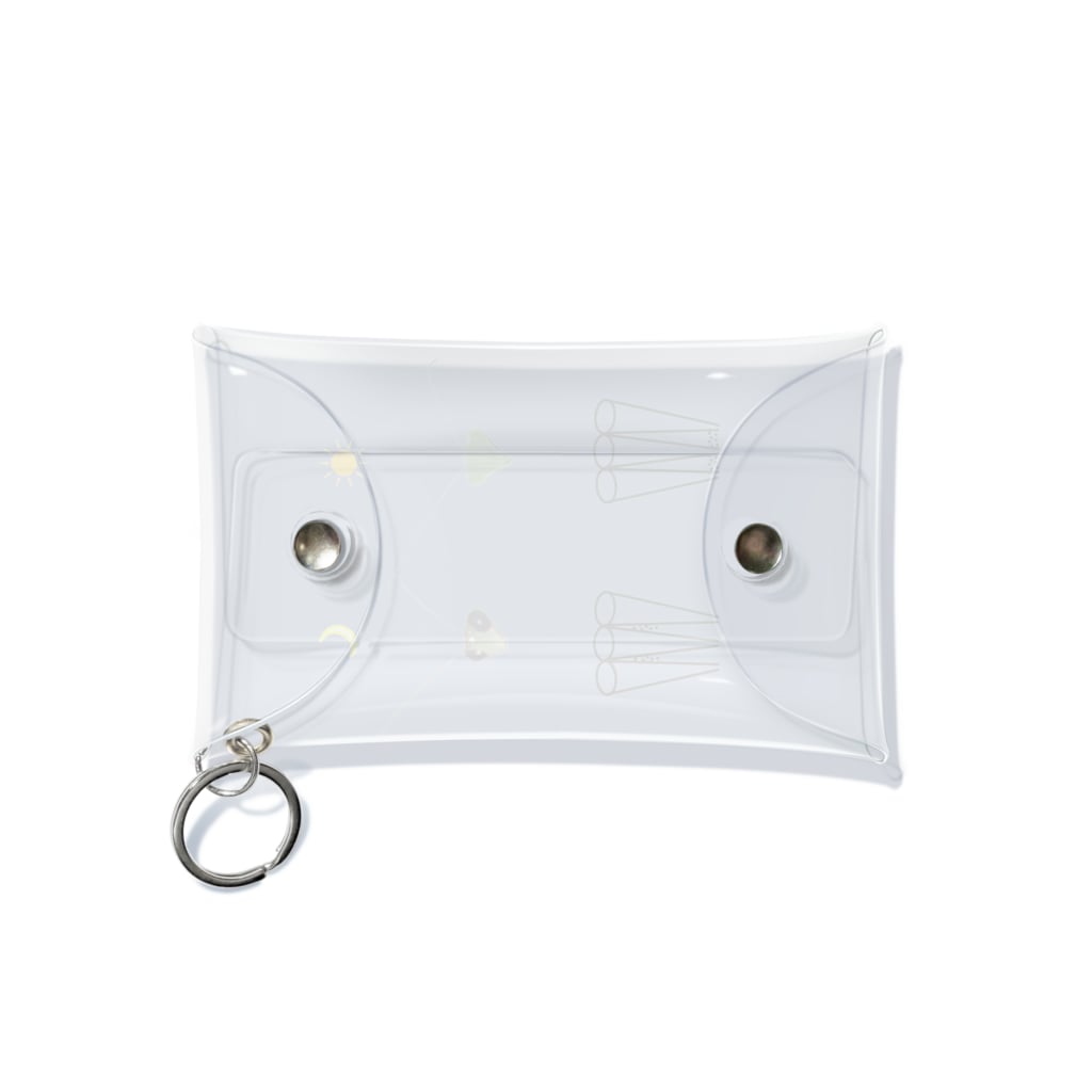 L_arctoaのカマキリの昼と夜の複眼（絵文字、背景透過ver） Mini Clear Multipurpose Case