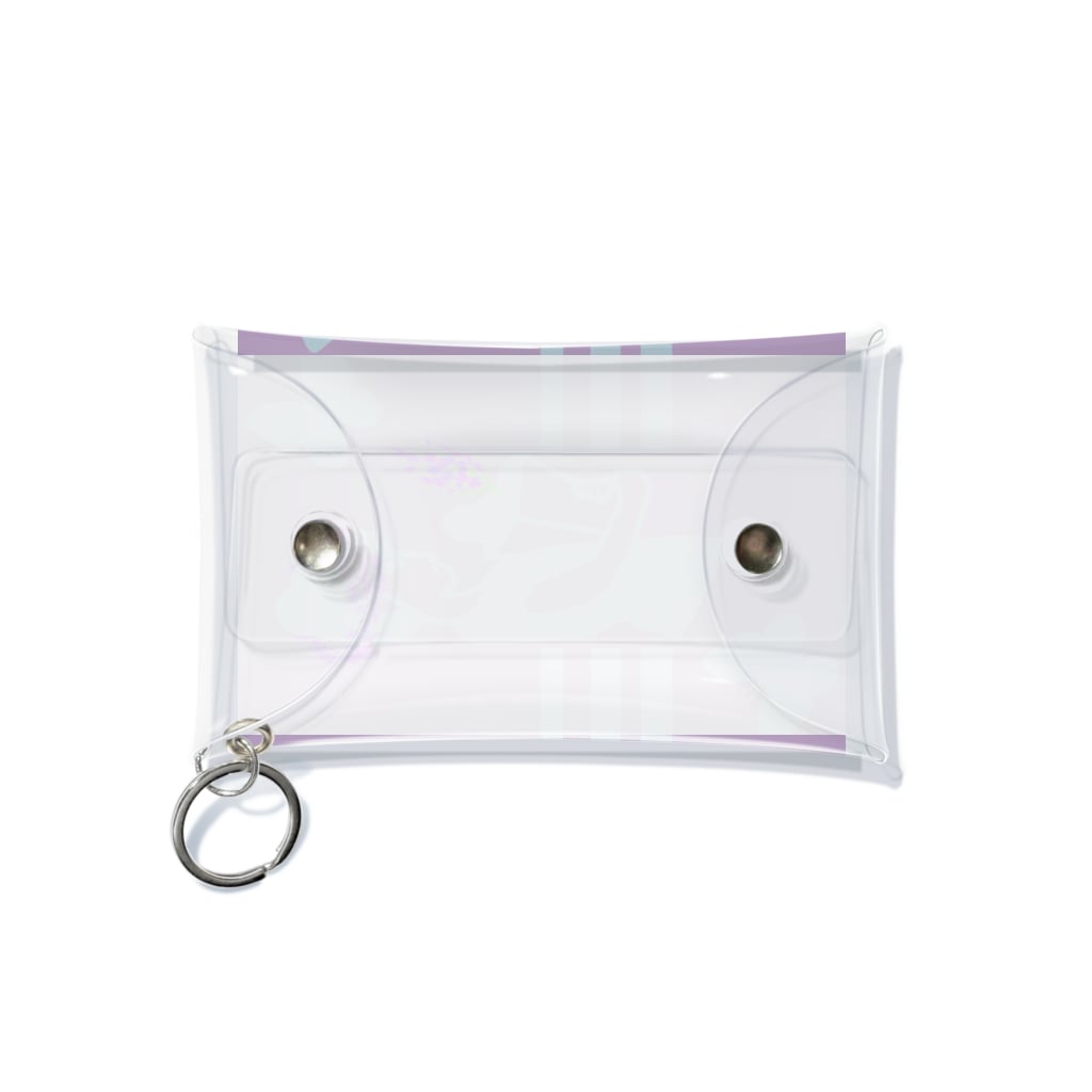 Danke Shoot Coffeeのすみれの花冠 Mini Clear Multipurpose Case