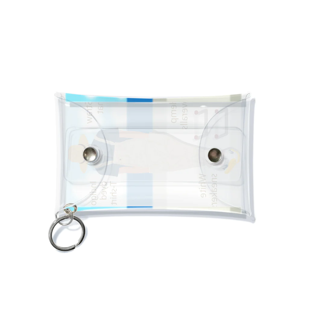 キッズモード某の海と麦わら帽の青年 Mini Clear Multipurpose Case