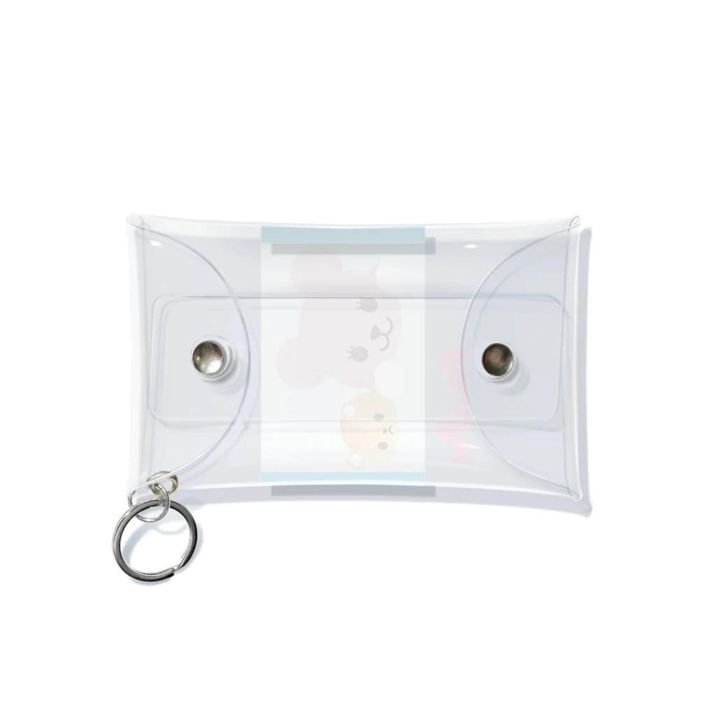 PostPet Official Shopのモモとジンパチの休日 Mini Clear Multipurpose Case