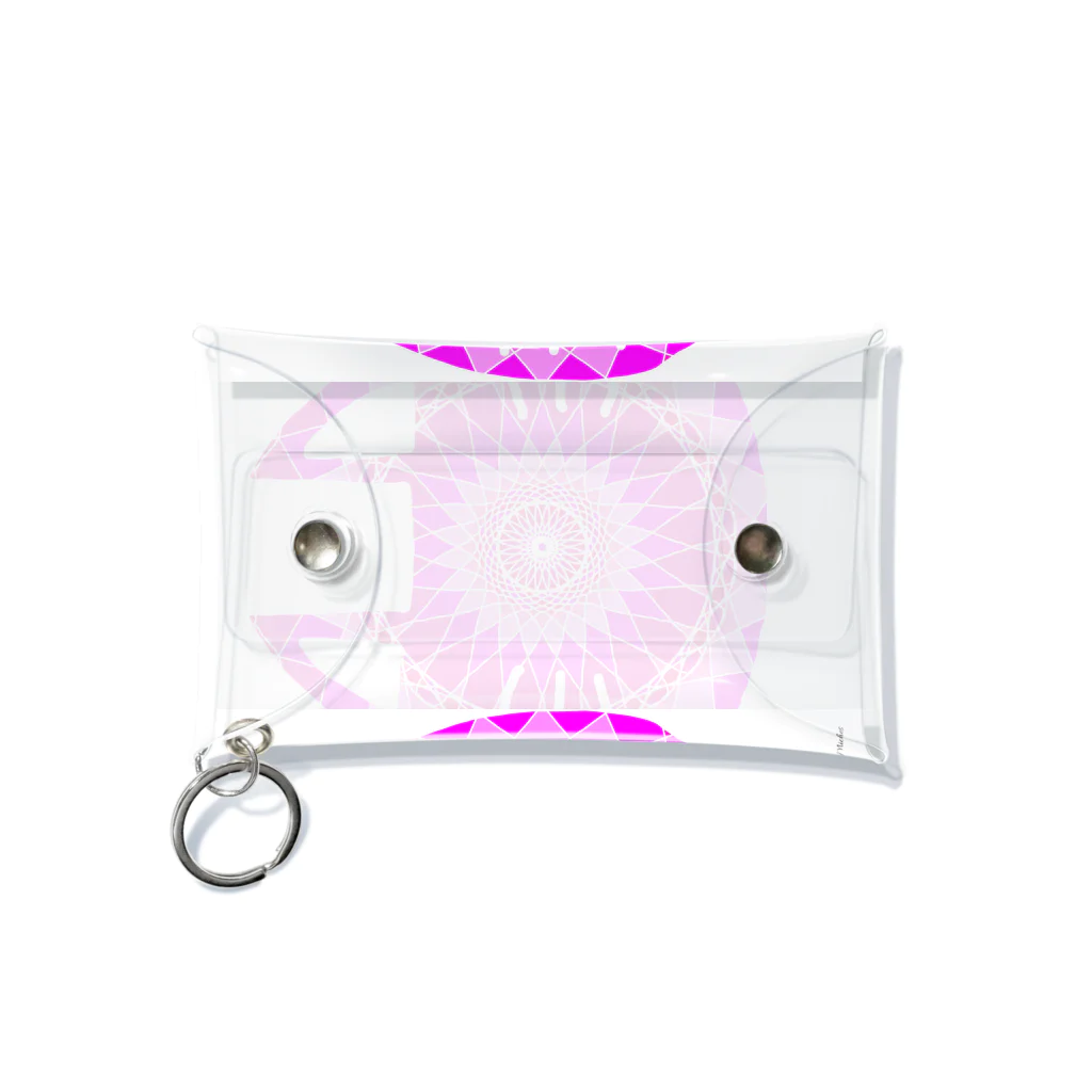 michesのピンクのねこさん Mini Clear Multipurpose Case