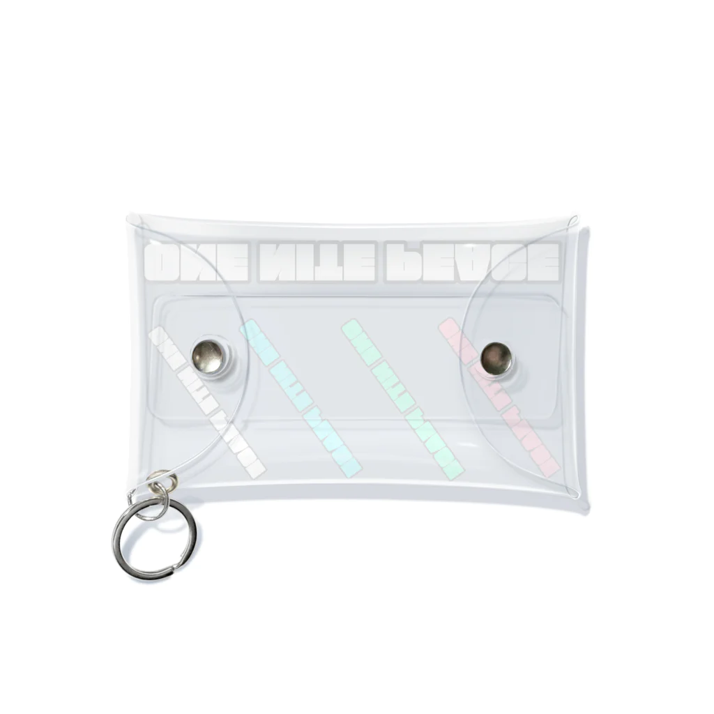 ONE NITE PEACE(ワンナイトピース)のONE NITE  PEACE ロゴ Mini Clear Multipurpose Case