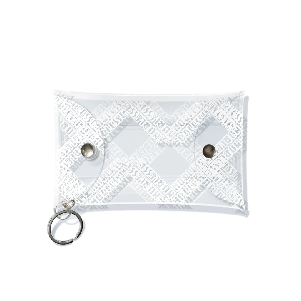 NOBLESSEのNOBLESSEロゴ（white） Mini Clear Multipurpose Case