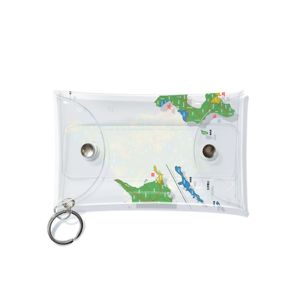 北海道ファンマガジン編集部の北海道179市町村地図 Mini Clear Multipurpose Case